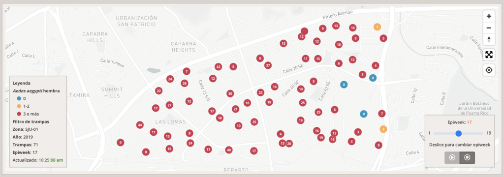 Vigilancia de Mosquito-Reparto metropolitano